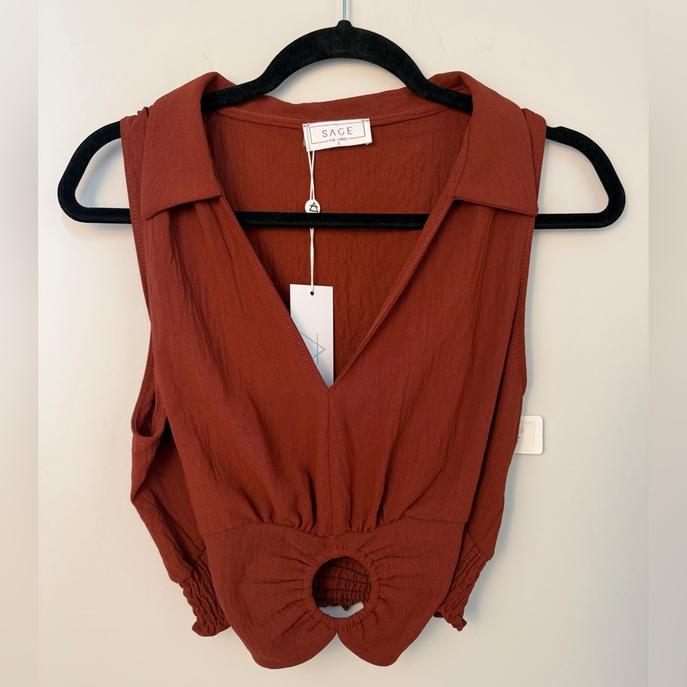 SAGE The Label Sleeveless Top NWT | Size Small - Picture 2 of 8